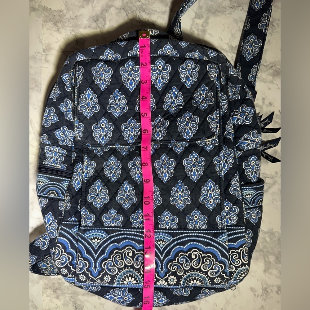 Vera Bradley Calypso blue back to school backpack - Picture 7 of 7